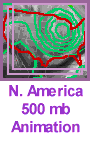 North America, 500mb heights animation