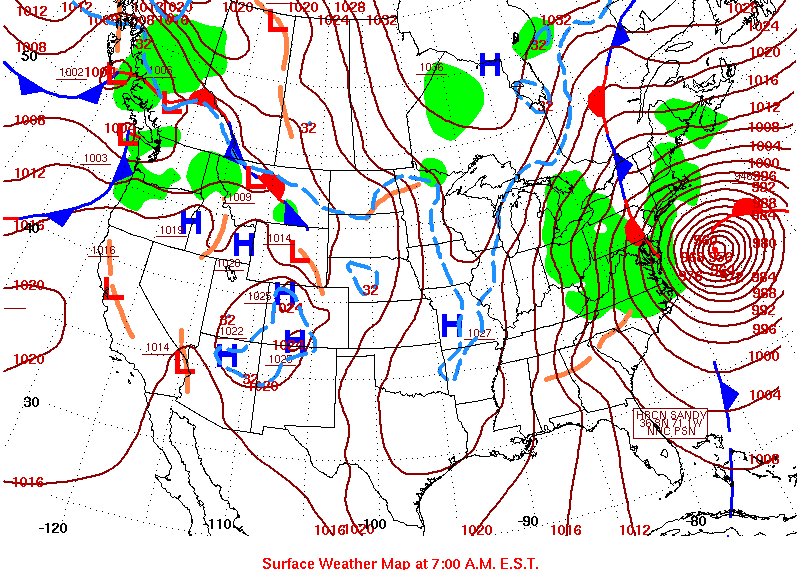 Weather Pressure Charts