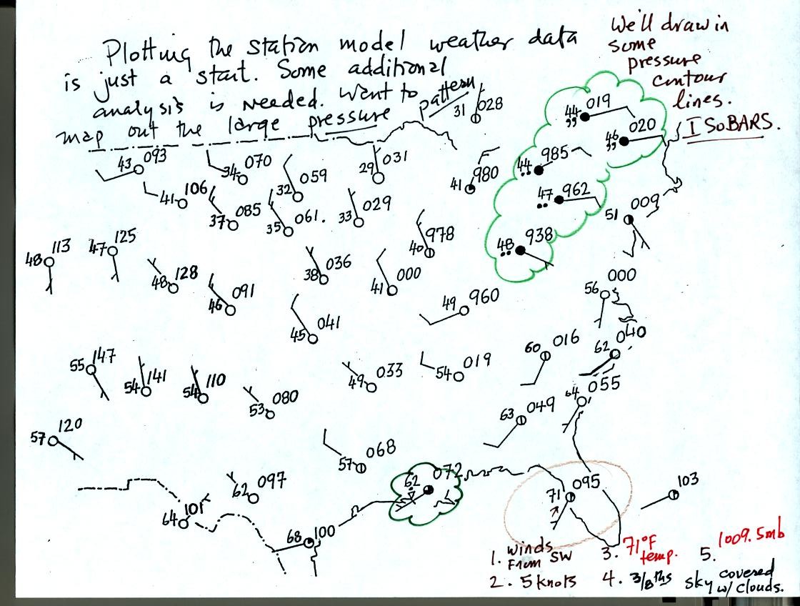 surface weather map example