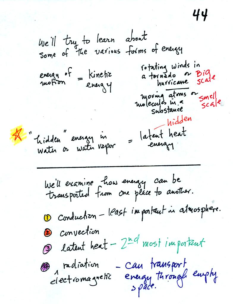 types of energy, energy transport processes