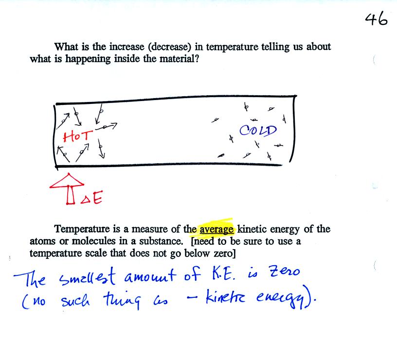 temperature is a measure of average kinetic energy