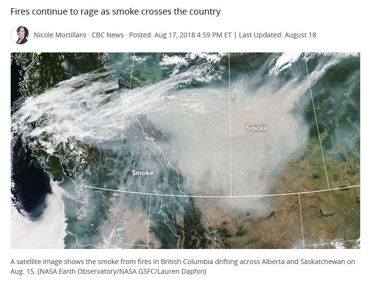 Satellite View Shows Massive Plume Of Wildfire Smoke Over Metro Vancouver News